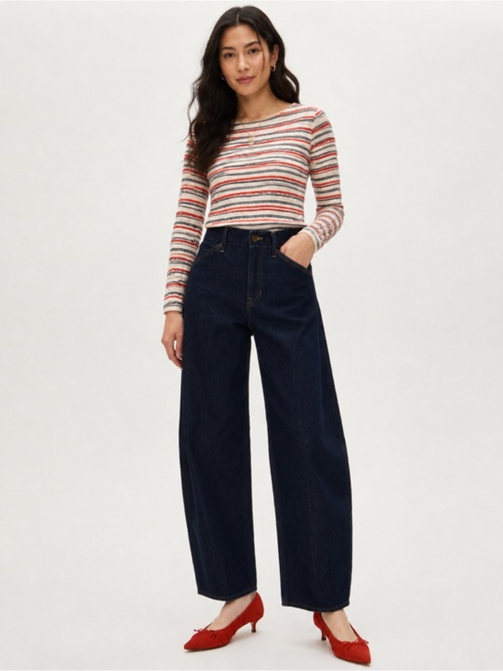 J.crew Womens Barrel Leg Jeans size 30